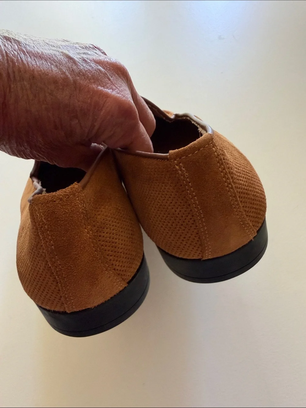 Bruno Magli Brown Suede Slip-On Loafers Sz 11.5.  New. Tub4